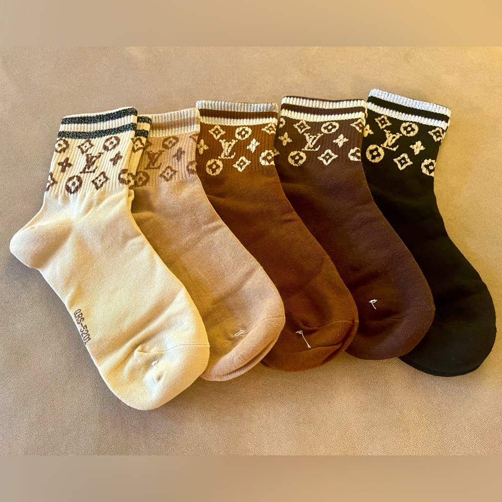 Monogram Patterned Socks